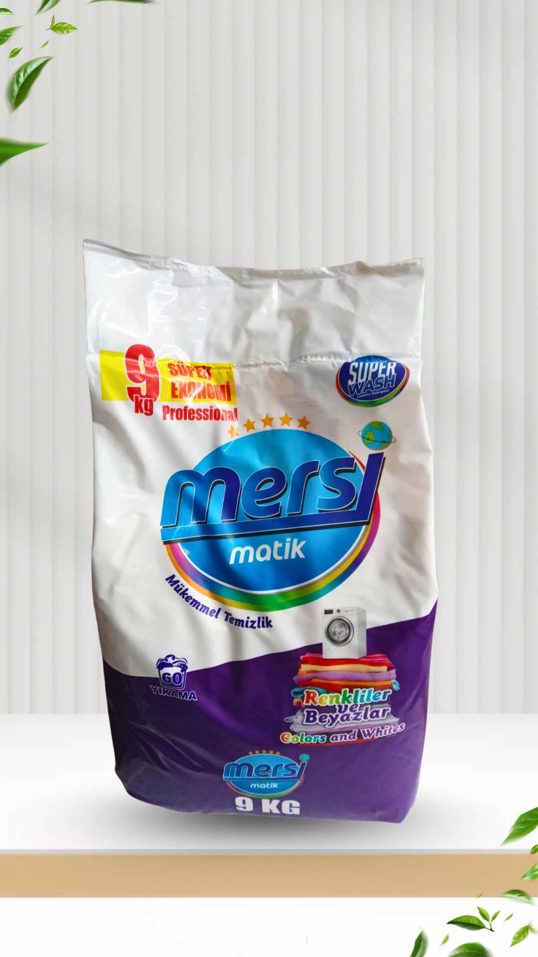 Прах за пране 9кг, универсален, турски