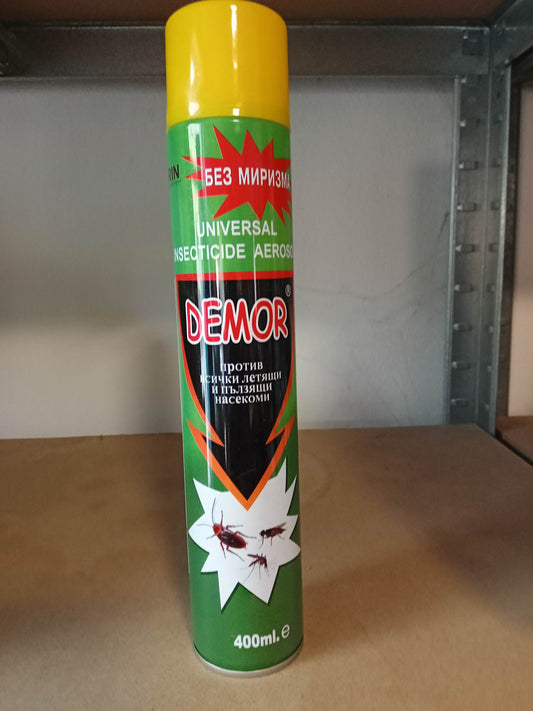 Препарат против всички летящи и пълзящи насекоми,без миризма,400ml