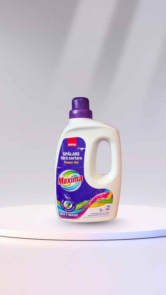 Гел за пране Maxima - 60 пранета,за цветни дрехи,израелски
