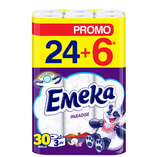 ТОАЛЕТНА ХАРТИЯ ЕМЕКА, 30 РОЛКИ