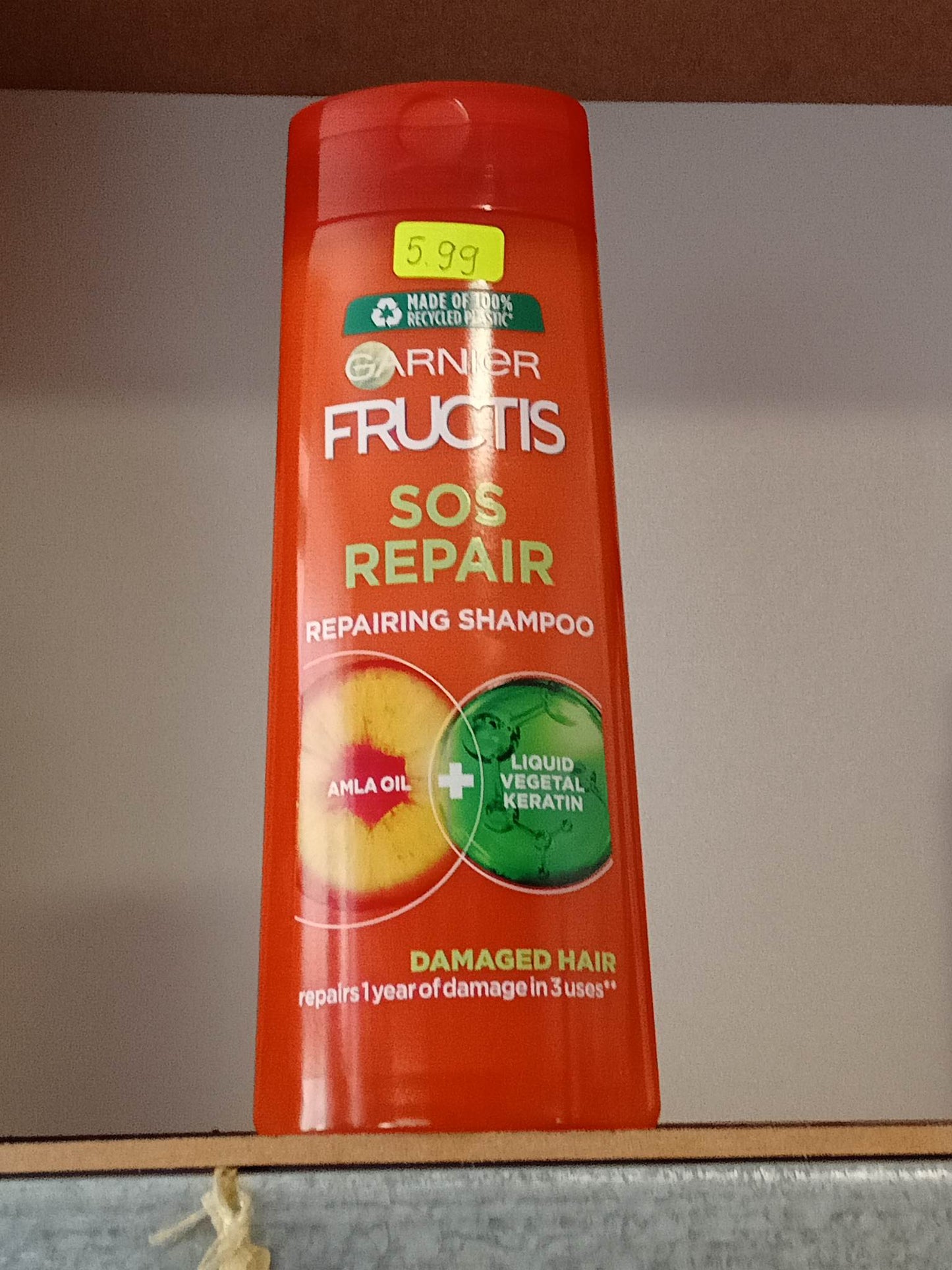 Шампоан за увредена коса, с масло АМЛА и течен растителен кератин 400ml