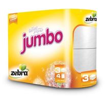 ТОАЛЕТНА ХАРТИЯ ДЖЪМБО, ЗЕБРА, 4 РОЛКИ
