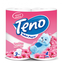 ТОАЛЕТНА ХАРТИЯ ТЕНО, 4 РОЛКИ , АРОМАТИЗИРАНА